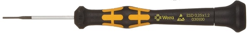 [WE05030100001] Atsuktuvas Wera ESD Micro 1578 A, plokččias 1,2x0,25mm