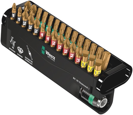 [WE05057431001] Wera Bit-Check 30 Diamond 1, 25mm, Blister