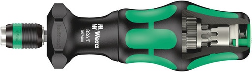 [WE05057480001] Wera 826 T Kraftform Turbo screwdriver handle with 1:4 speed transmission for 1/4" bits