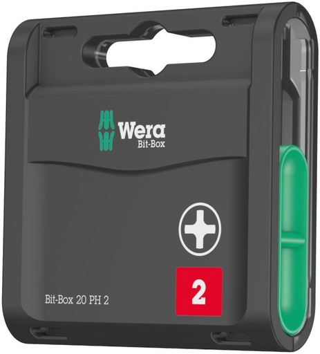 [WE05057750001] Wera standart bit - Bit-Box 20, PH2 x 25mm, 20 pcs