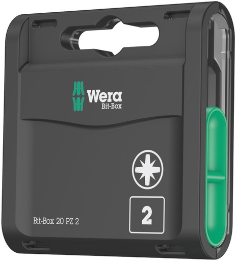 [WE05057760001] Wera standart bit - Bit-Box 20, PZ2 x 25mm, 20 pcs