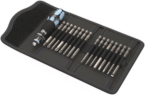 [WE05071116001] Wera Kraftform Kompakt 60 Stainless screwdriver set with interchangeable blades 17pcs, PH+PZ+TORX+SL+HEX