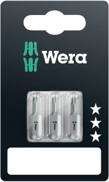 [WE05073342001] Wera 840/1 Standard bits HEX-Plus 2.0 + 2.5 + 3.0 x 25mm