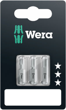 [WE05073344001] Antgaliai Wera standart, Hex-Plus 4.0 x 25mm, 5.0 x 25mm. 6.0 x 25mm, 840/1 Z, blister