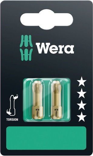 [WE05073372001] Wera 855/1 TH Torsion bits PZ 3 x 25mm 2pcs