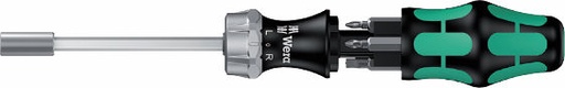 [WE05073660001] Wera Kraftform Kompakt 27 RA 1 ratcheting screwdriver + 6 bits (PZ, PH, SL)