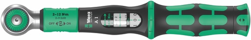 [WE05075800001] Wera Safe-Torque A 1 torque wrench for 1/4" sockets, 2-12Nm
