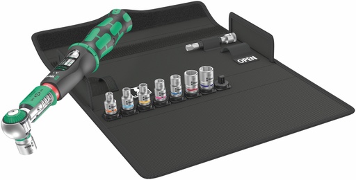 [WE05075831001] Wera Safe-Torque A 1 torque wrench set with 1/4" sockets, 2-12Nm, 10pcs 3/16"-1/2"