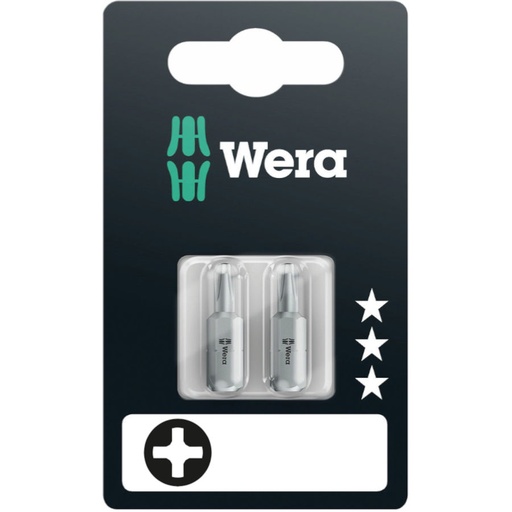 [WE05135005001] Wera 851/1 RZ antgaliai gipso kartono varžtams PH 2 x 25mm, 2vnt, blisteryje