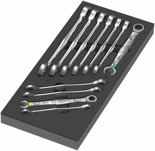 [WE05150120001] Wera 9730 Foam insert 6000 Joker set, 11pcs, 8-19mm