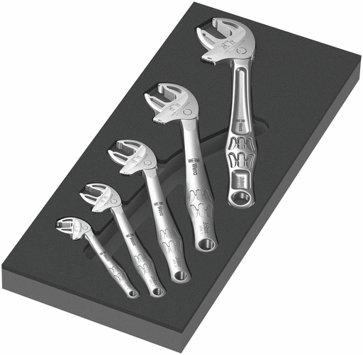 [WE05150122001] Wera 9732 Foam insert 6004 Joker self-setting adjustable wrench set, 5pcs