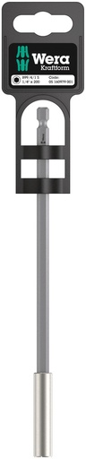 [WE05160979001] Wera 899/4/1 Universal 1/4" bit holder with magnet and retaining ring, 200mm