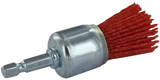 [XT20222000781] Nylon end brush for drill, Ø22mm, 1/4" HEX shank