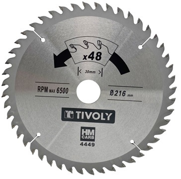 [XT50514004183] Circular saw blade 190x30x2.8/1.7mm, z40, 15°, (20mm adaptor), for wood