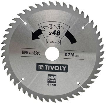 [XT50514004454] Circular saw blade 255x30x2.9/1.8mm, z60, 15°, for wood