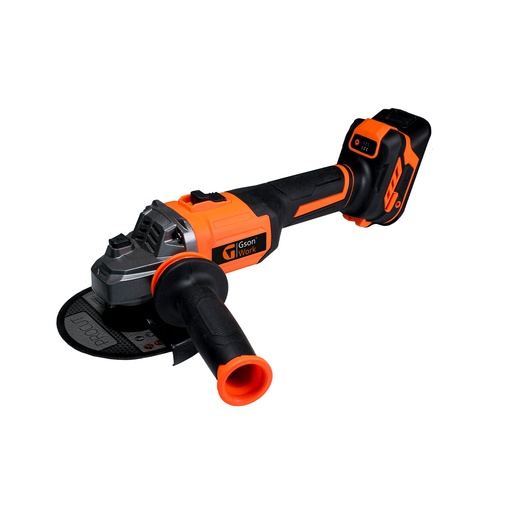 [510200-01] Akumuliatorinis kampinis šlifuoklis 800W 5" / 125 mm 21 V, TIK ĮRANKIS