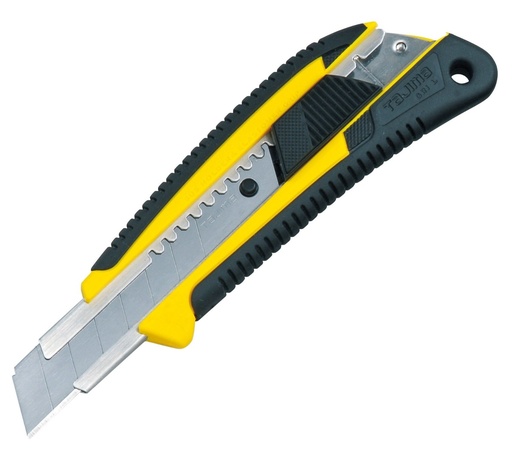 [LC560D12/Y1] Heavy Duty cutter with comfort-grip handle 18 mm, automatic lock, 12 pcs/display