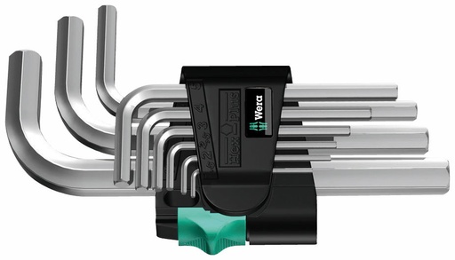 [WE05021406001] Hex Key Set 950/9 SM N Winkelschlüsselsatz, metrisch, gestellverchromt