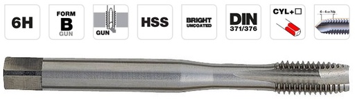 [1050081040070] Machine tap M4x0.7,HSS DIN. T Line