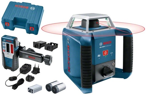 [BO0601061800] Rotācijas lāzers Bosch GRL 400 H, LR1, ± 0.08 mm/m, 400 m