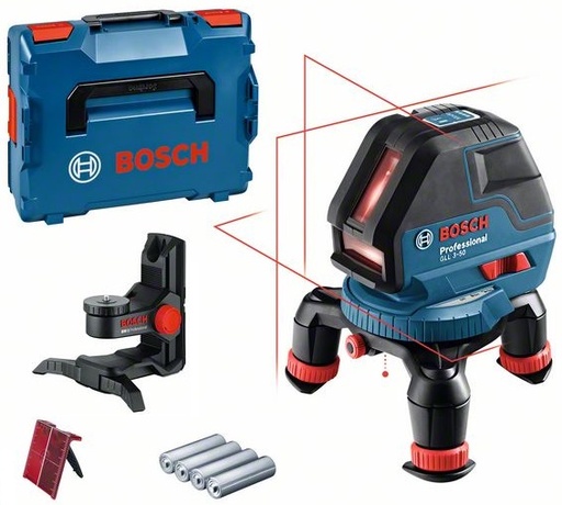 [BO0601063802] Line laser Bosch GLL 3-50, BM1, ± 0.3 mm/m, 10 - 50 m