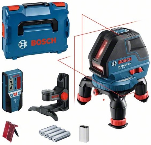 [BO0601063803] Līniju lāzers Bosch GLL 3-50, BM1, LR2, ± 0.3 mm/m, 10 - 50 m