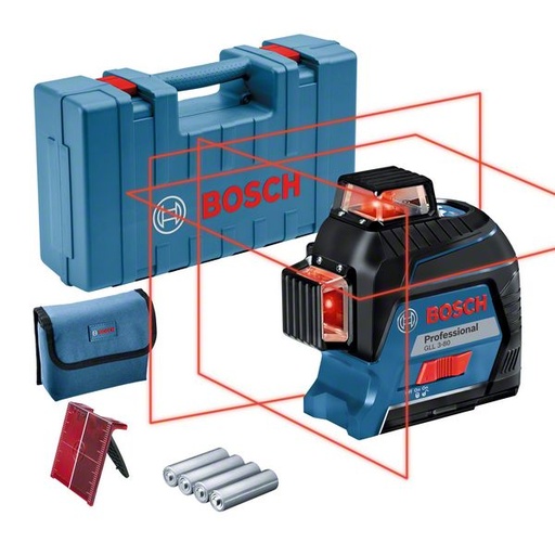 [BO0601063S00] Line laser GLL 3-80, ± 0.3 mm/m, 30 - 120 m