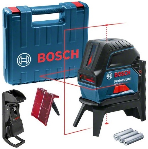 [BO0601066E02] Kombilaser Bosch GCL 2-15, RM1, BM3, ± 0.3 mm/m, 15 m