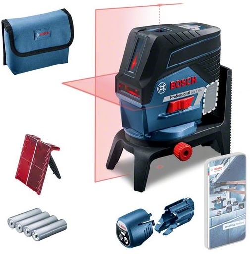 [BO0601066G00] Kombinētais lāzers Bosch GCL 2-50 C, AA1, RM2, SOLO, ± 0.3 mm/m, 20 - 50 m