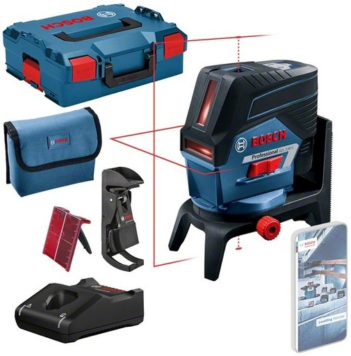 [BO0601066G03] Kombilaser Bosch GCL 2-50 C, (1x2.0Ah), RM2, ± 0.3 mm/m, 20 - 50 m