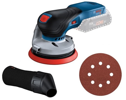 [BO0601372201] Akuekstsentriklihvija Bosch GEX 18V-125, SOLO, 18V, 12.000-20.000 min.-1