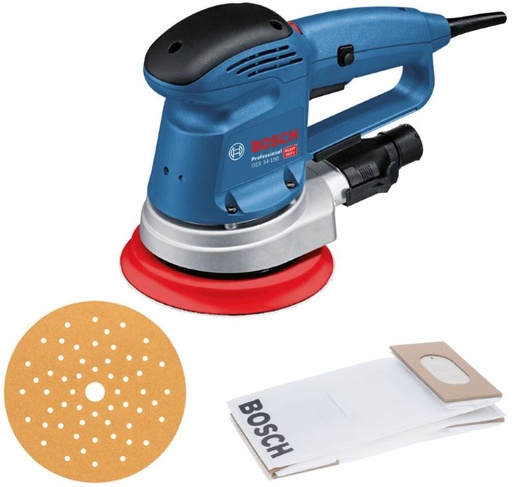 [BO0601372800] Ekscentra slīpmašīna Bosch GEX 34-150, 340 W, 5.500 - 12.000 min.-1