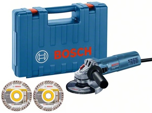 [BO060139600B] Angle grinder GWS 880, 125 mm, 2x diamond cutting discs, 880 W, 11.000 min.-1