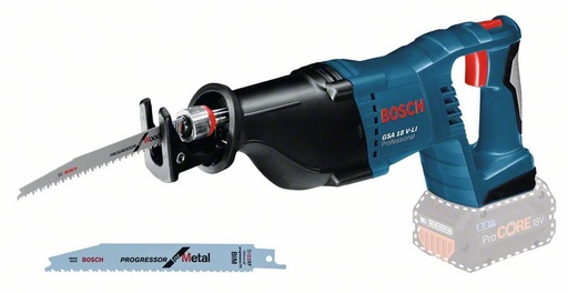 [BO060164J000] Akutiigersaag Bosch GSA 18V-LI, SOLO, 18V, 2.400 - 2.700 min.-1