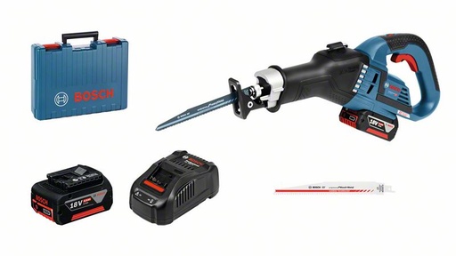 [BO06016A8106] Akumulatora zobenzāģis Bosch GSA 18 V-32, 2x5.0Ah, 1880CV, 18V, 0 - 2.500 min.-1