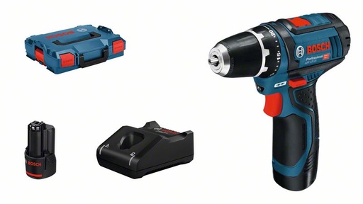 [BO0601868109] Cordless drill Bosch GSR 12V-15, 2x2.0Ah, GAL12V-40, 0-400 / 0-1.300 min.-1