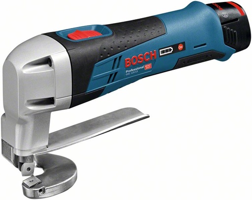 [BO0601926108] Akumulatora metāla šķēres Bosch GSC 12V-13, 2x2.0Ah, GAL 1230, 12V, 3.600 min.-1