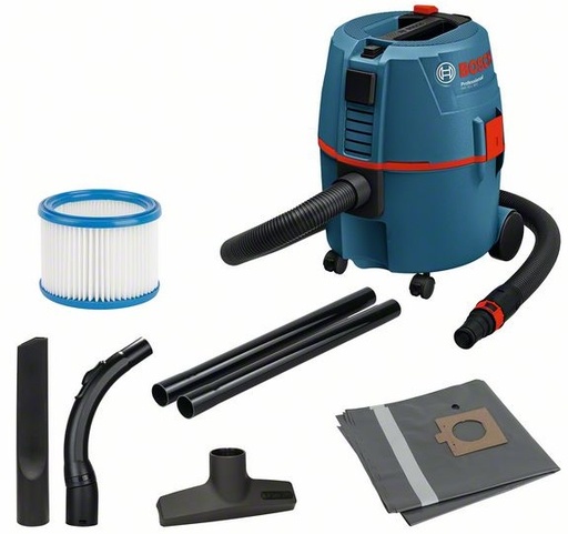 [BO060197B000] Putekļsūcējs mitrai un sausai uzsūkšanai Bosch GAS 20 L SFC, 1200 W, 62 l/s