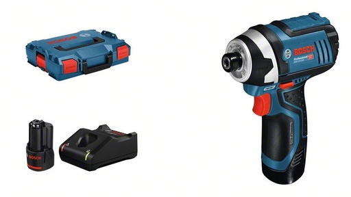 [BO06019A6977] Akumulatora triecienatslēga Bosch GDR 12V-105, 2x2.0Ah, GAL 12V-40, 105 Nm, 0 - 2.600 min.-1