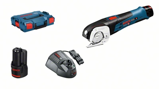 [BO06019B2904] Cordless universal shears Bosch GUS 12V-300, 2x2.0Ah, GAL 12V-40, 12V, 700 min.-1