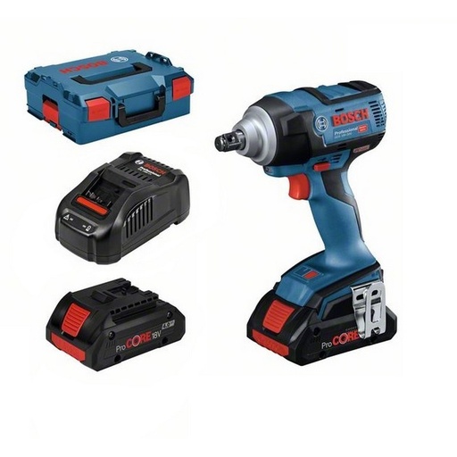 [BO06019D8202] Akulöökmutrikeeraja Bosch GDS 18V-300 C, (2x4.0Ah ProCORE 18V), GAL 18V-40, 300 Nm, 0 - 2.400 min.-1