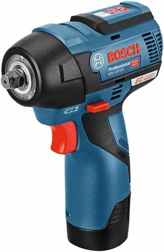 [BO06019E0103] Akumulatora triecienskrūvgrizis Bosch GDS 12V-115, 2x3.0Ah, GAL 12V-40, 115 Nm, 0-1.200 / 0-2.600 min.-1