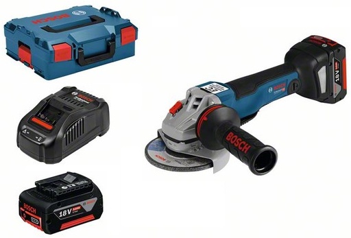 [BO06019G3E0D] Cordless angle grinder Bosch GWS 18V-10 PC, 2x5.0Ah, 1880CV, 18V, 9.000 min.-1