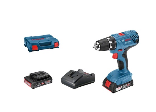 [BO06019H100A] Cordless drill Bosch GSR 18V-21, 2x2.0Ah, GAL 18V-20, 0-480 / 0-1.800 min.-1