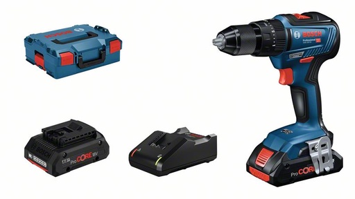 [BO06019H5304] Cordless impact drill Bosch GSB 18V-55, 2x4.0Ah ProCORE 18V, GAL 18V-40, 0-450 / 0-1.750 min.-1