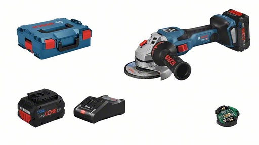 [BO06019H6101] Akunurklihvija Bosch GWS 18V-15 SC, 2x8.0Ah ProCORE 18V, GAL 18V-160 C, 3.400 - 11.000 min.-1, BITURBO