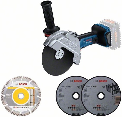 [BO06019H6E01] Cordless angle grinder Bosch GWS 18V-180 PC, SOLO, 18V, 6.100 min.-1