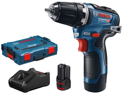 [BO06019H8002] Cordless drill Bosch GSR 12V-35, 2x3.0Ah, GAL 12V-40, 0-460 / 0-1.750 min.-1