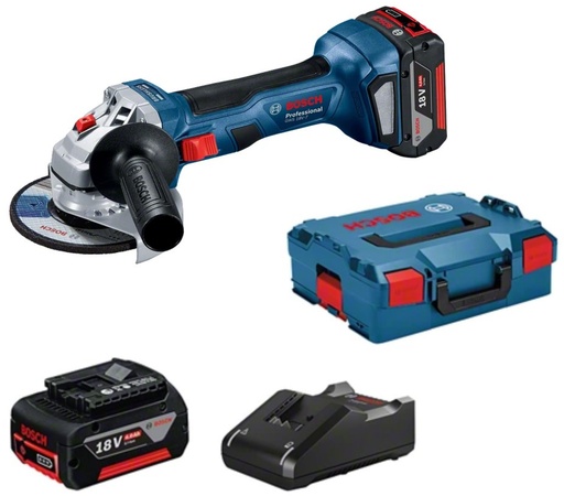 [BO06019H9005] Cordless angle grinder Bosch GWS 18V-7, 2x4.0Ah, GAL 18V-40