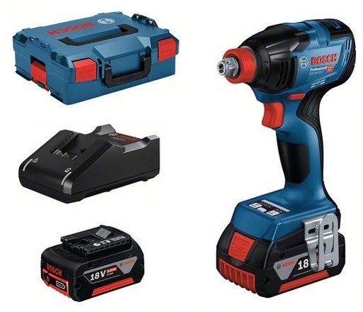 [BO06019J0202] Cordless impact wrench-screwdriver Bosch GDX 18V-210 C, 2x5.0Ah, 18V, GAL 18V-40, 210 Nm, 0-1.100 / 0-2.300 / 0-3.400 min.-1